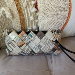 Folded Newspaper Wristlet